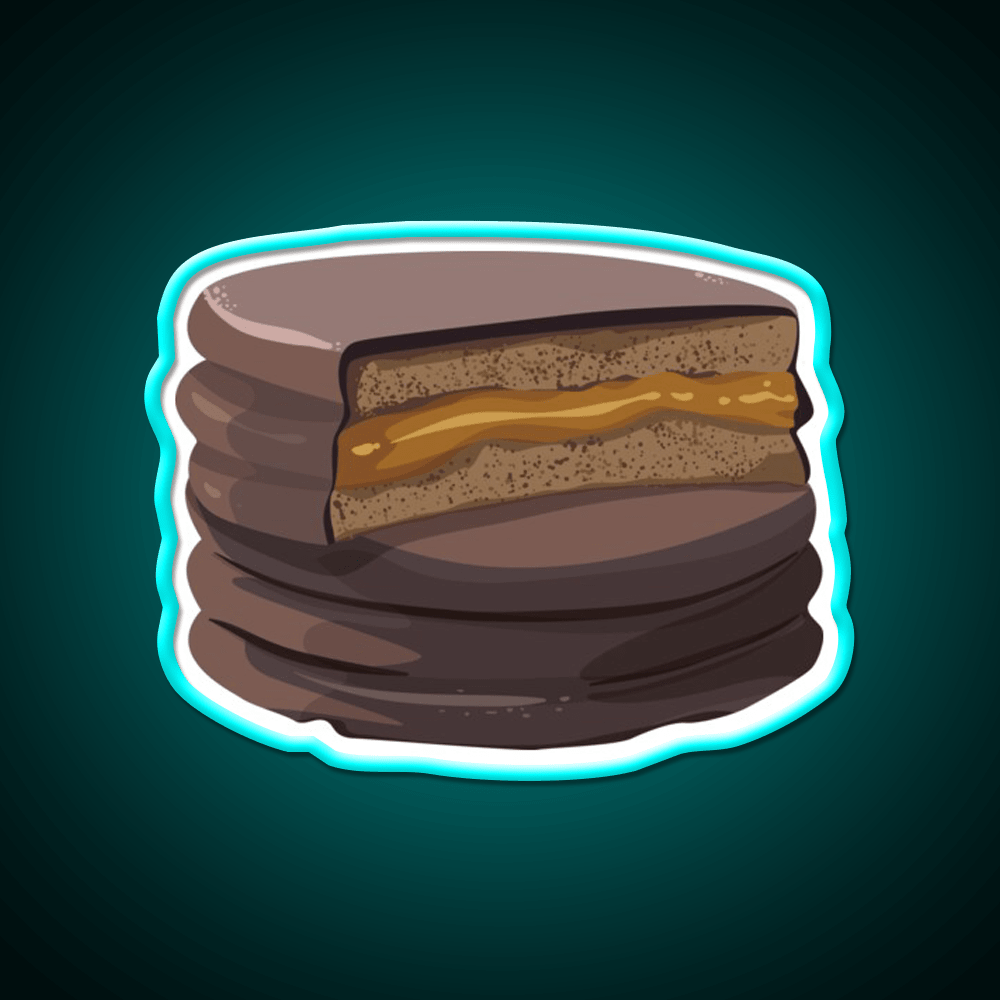 Alfajor Dulce De Leche Caramel Cookies Snack Food Led Neon Sign Rgb Color - Shineneon