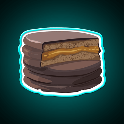 Alfajor Dulce De Leche Caramel Cookies Snack Food Led Neon Sign Rgb Color - Shineneon