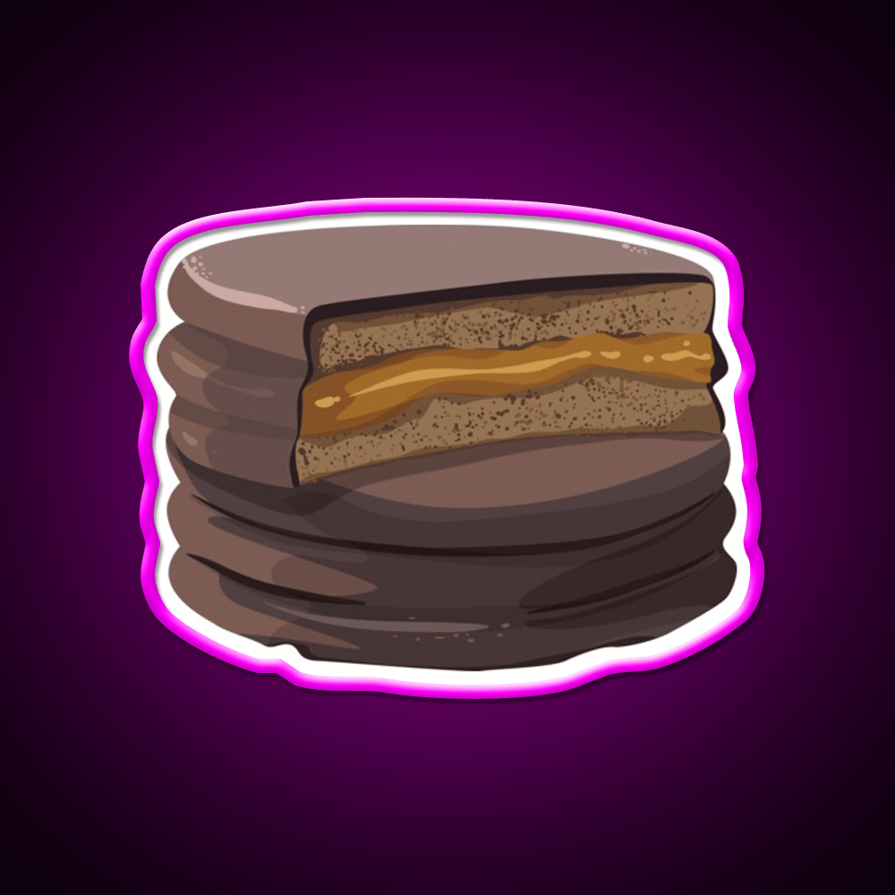 Alfajor Dulce De Leche Caramel Cookies Snack Food Led Neon Sign Rgb Color - Shineneon