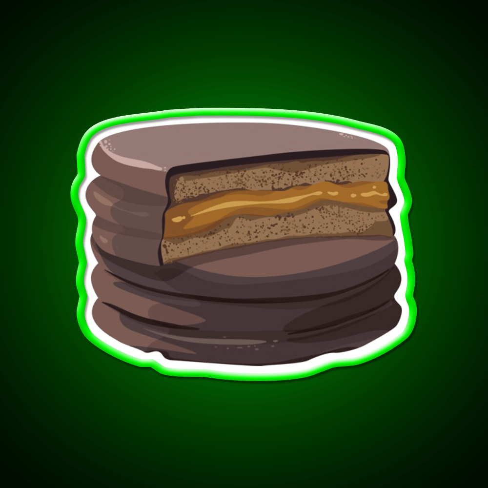 Alfajor Dulce De Leche Caramel Cookies Snack Food Led Neon Sign Rgb Color - Shineneon