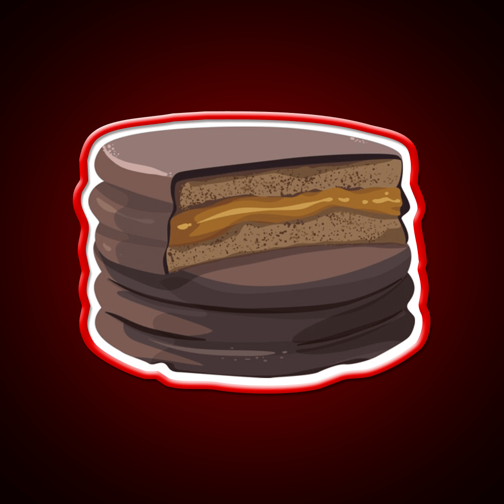 Alfajor Dulce De Leche Caramel Cookies Snack Food Led Neon Sign Rgb Color - Shineneon