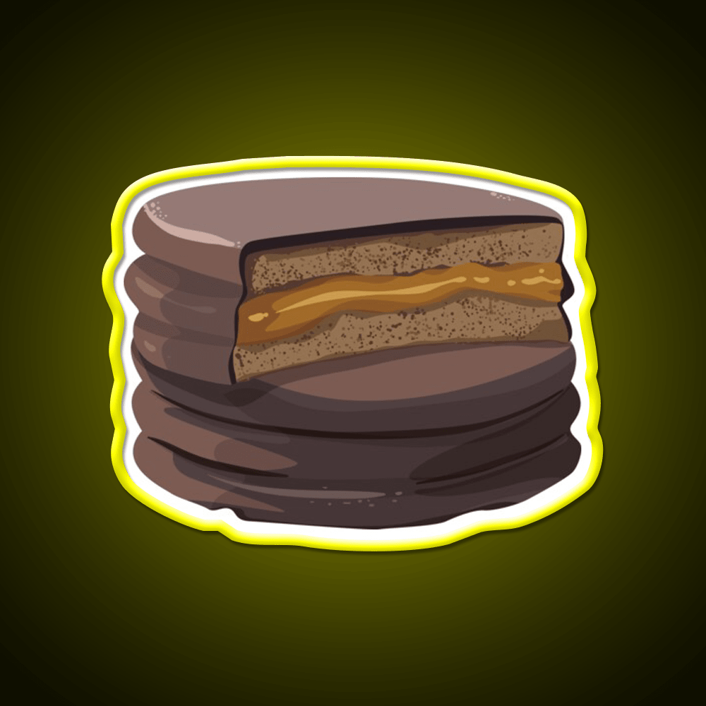 Alfajor Dulce De Leche Caramel Cookies Snack Food Led Neon Sign Rgb Color - Shineneon