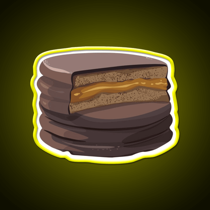 Alfajor Dulce De Leche Caramel Cookies Snack Food Led Neon Sign Rgb Color - Shineneon