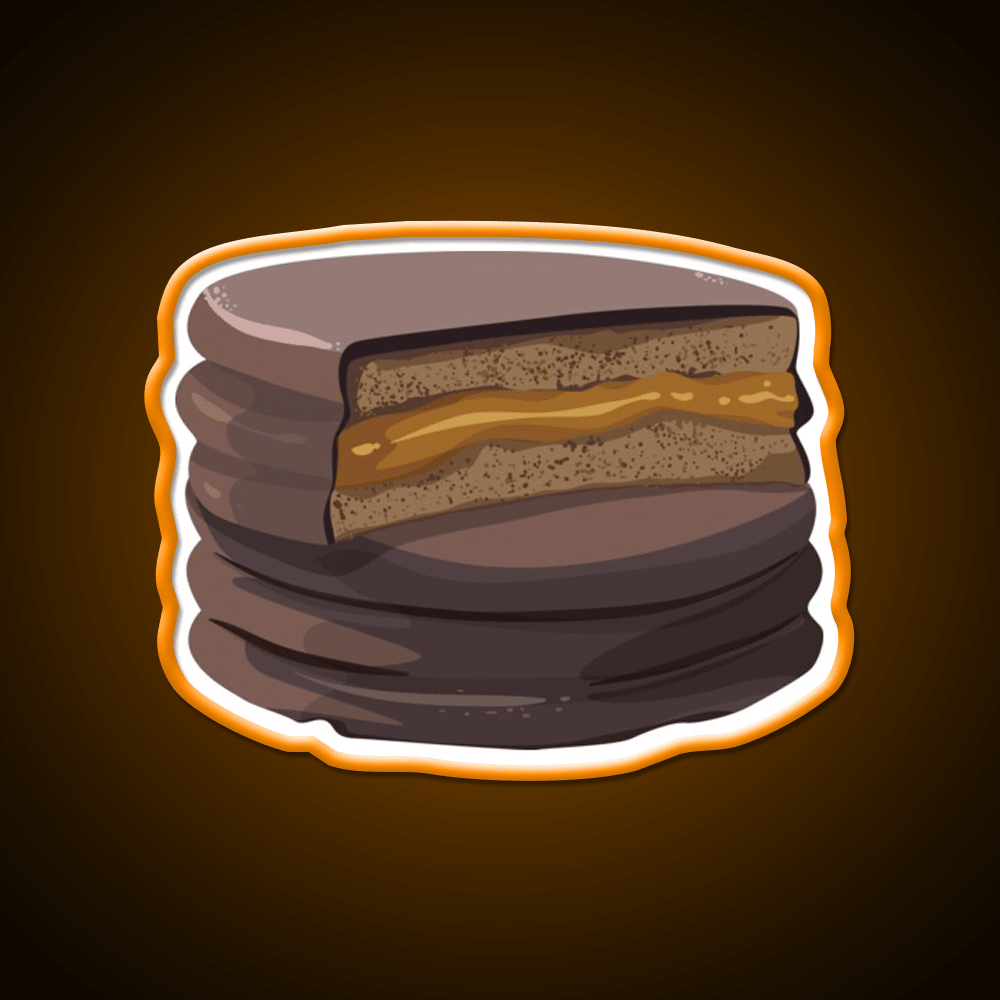 Alfajor Dulce De Leche Caramel Cookies Snack Food Led Neon Sign Rgb Color - Shineneon