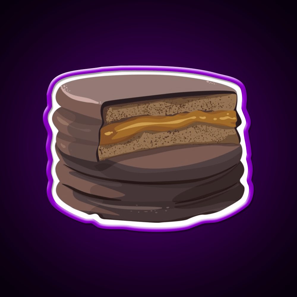 Alfajor Dulce De Leche Caramel Cookies Snack Food Led Neon Sign Rgb Color - Shineneon