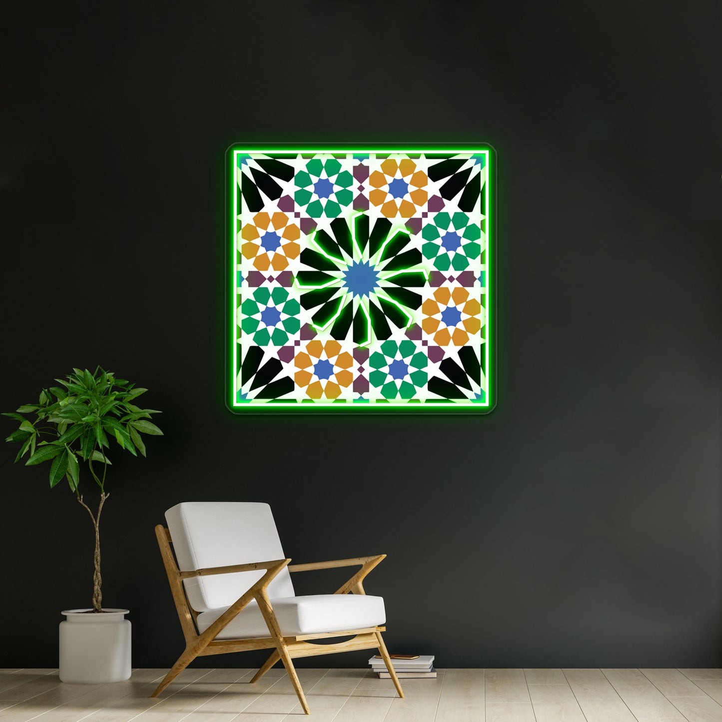 Alhambra Abstract Art Wall Artwork Neon Signs