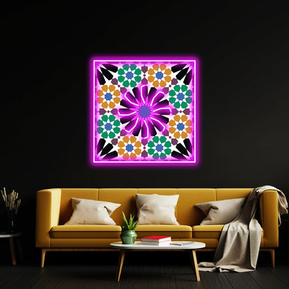 Alhambra Abstract Art Wall Artwork Neon Signs