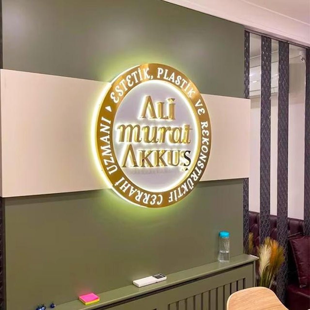 Ali Murat Akkus 3D Backlit Letters Aluminum Metal Led Sign - Shineneon