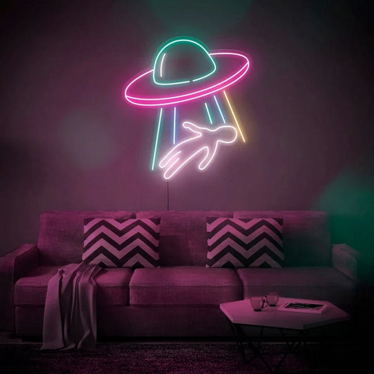 Alien Abduction Led Sign Business Neon Sign