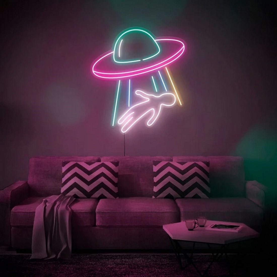 Alien Abduction Led Sign Business Neon Sign - Shineneon