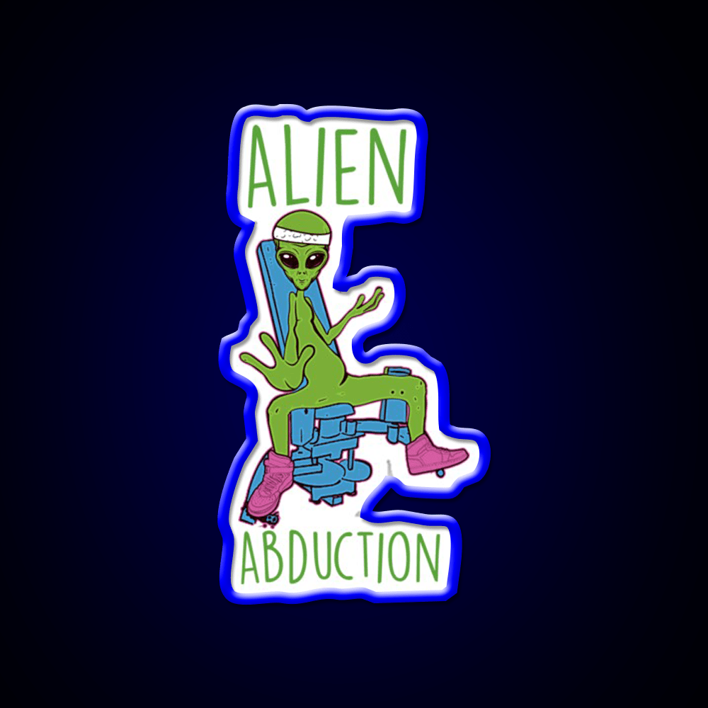 Alien Abduction Nerdy Sci Fi Anatomy Gym Humor Gym Fitness Led Neon Sign Rgb Color - Shineneon