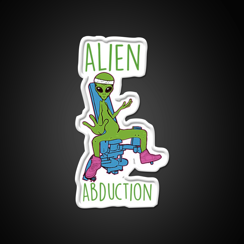 Alien Abduction Nerdy Sci Fi Anatomy Gym Humor Gym Fitness Led Neon Sign Rgb Color - Shineneon