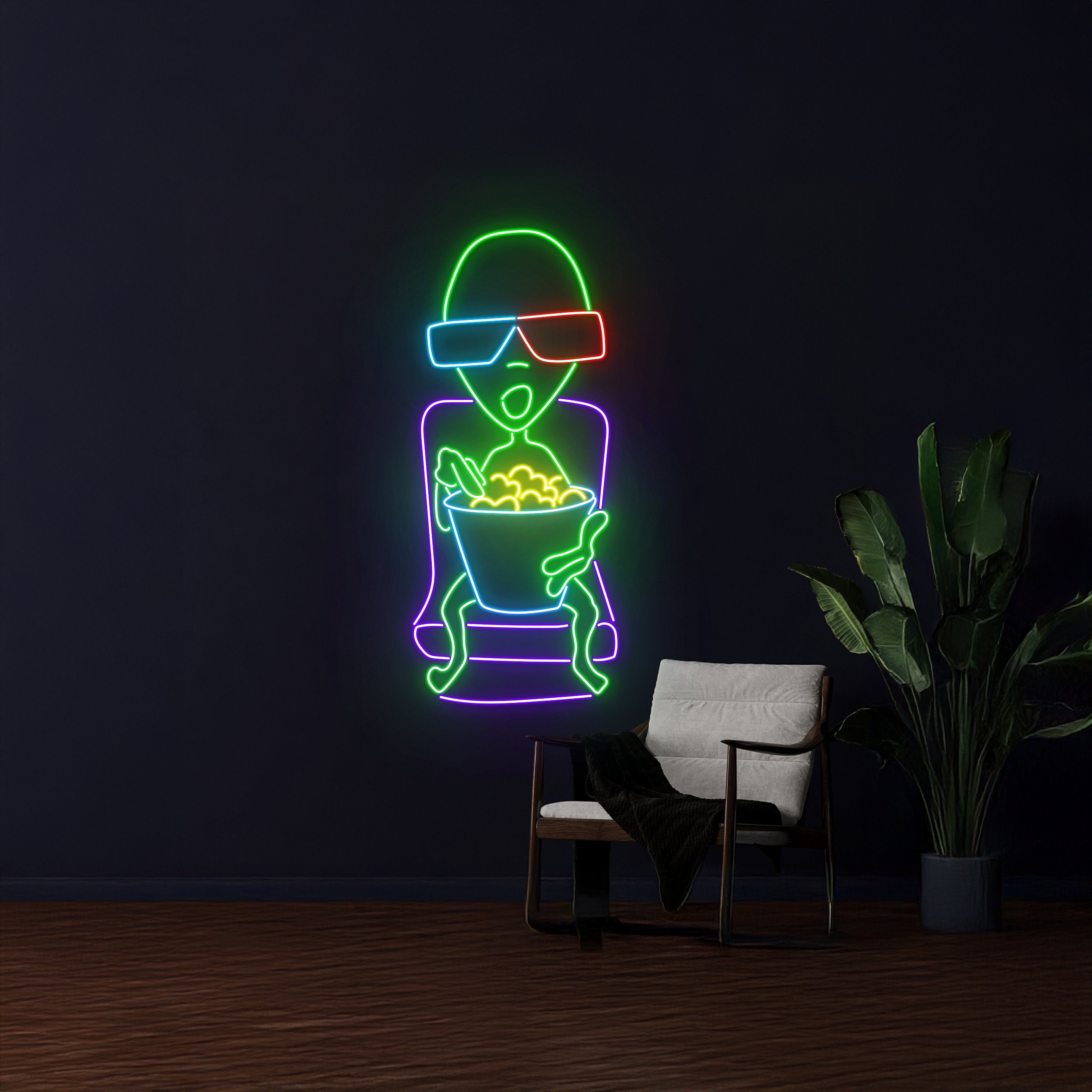Alien Cinema Movie Led Sign | Shineneon
