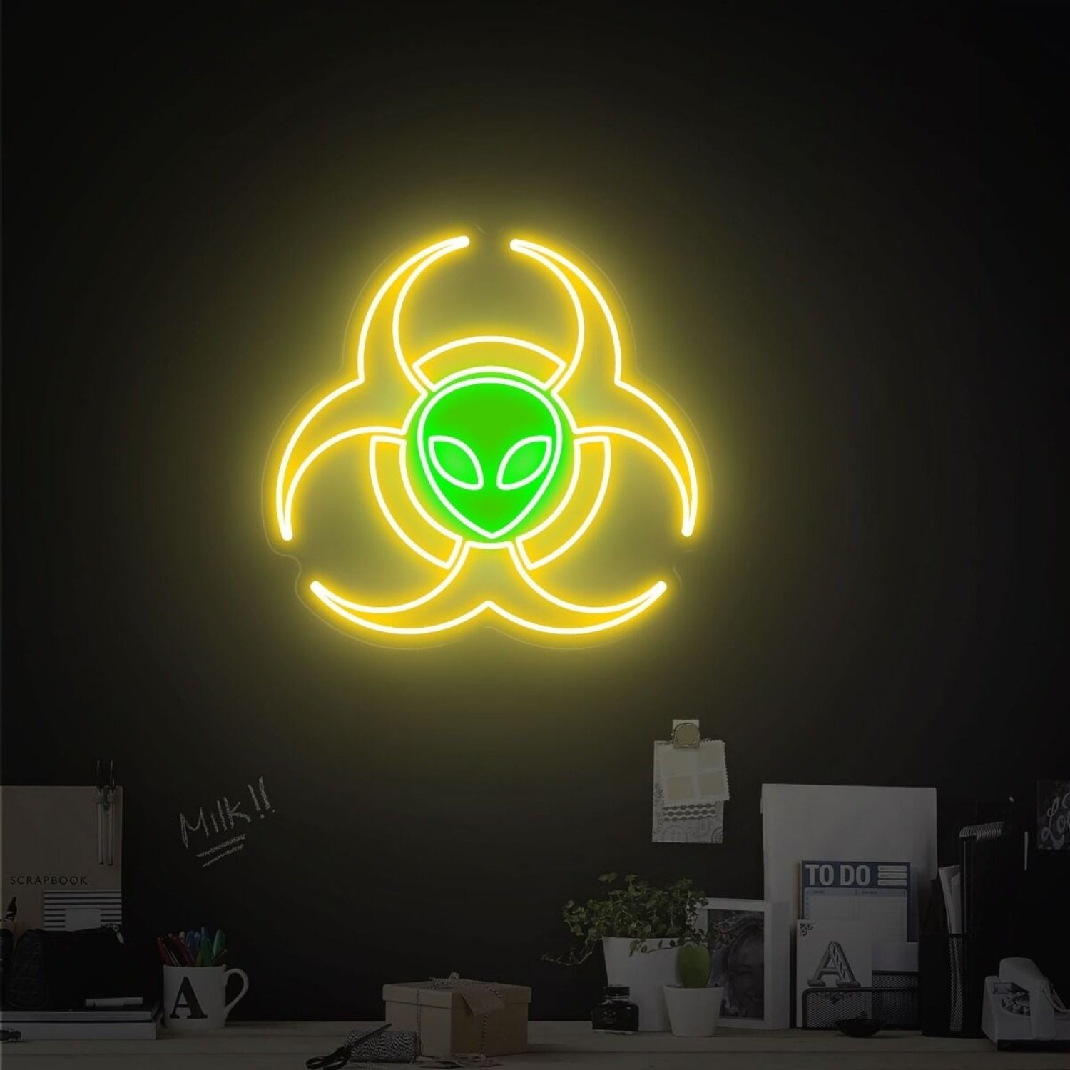 Alien Led Neon Sign Home Decbars And Sci - Fi Parties - Shineneon