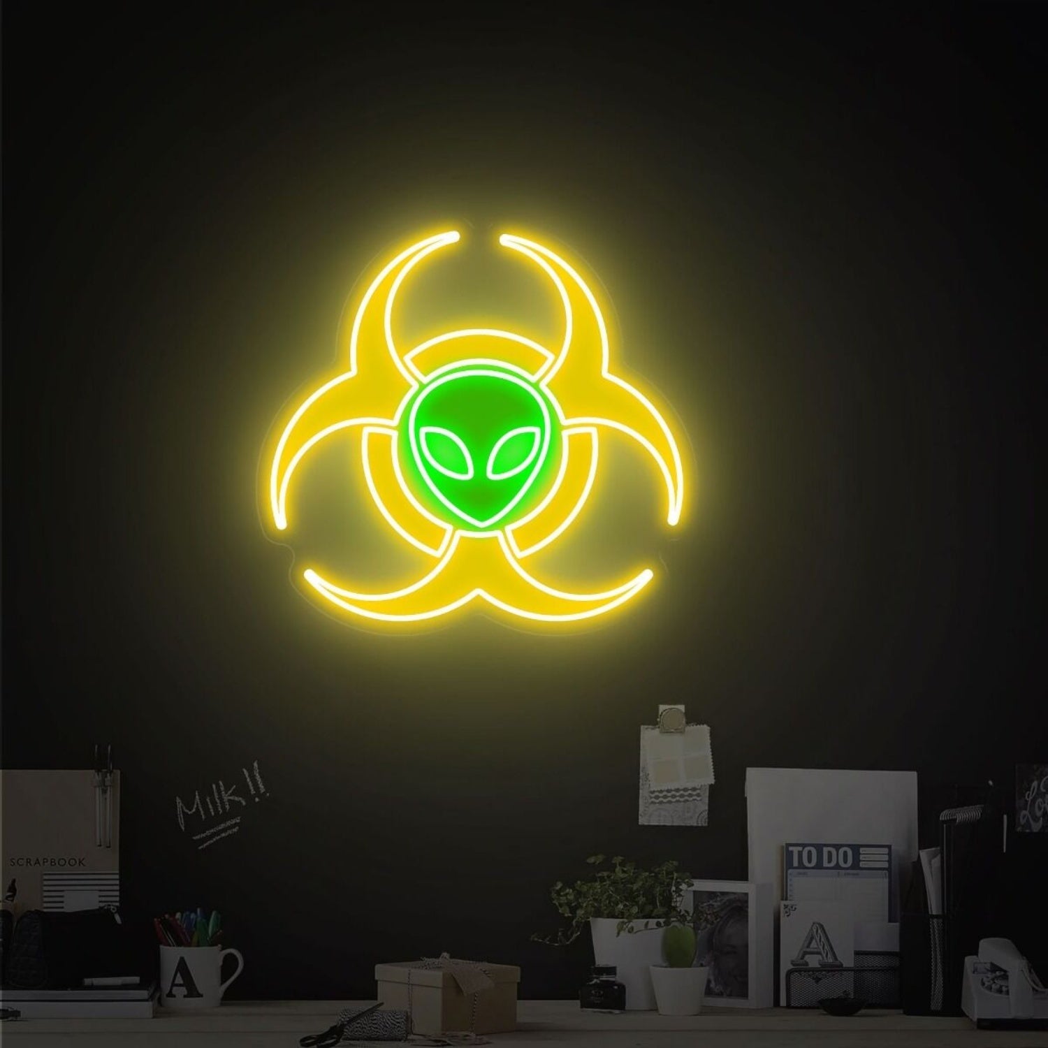 Alien Led Neon Sign Home Decbars And Sci - Fi Parties - Shineneon