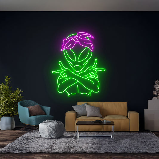 Alien Led Sign, Alien Neon Light Space Neon Light