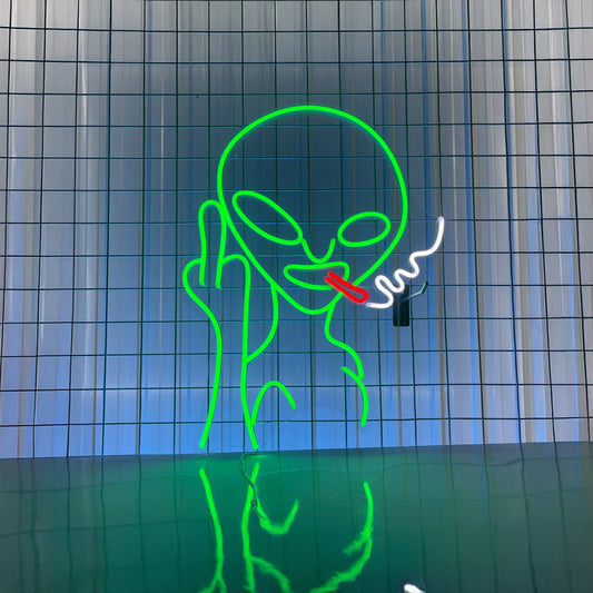 Alien Smoking Neon Sign Alien Smoking Led Lights