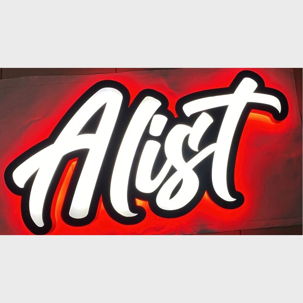 Alist 3D Frontlit And Backlit Channel Letter Led Light Sign - Shineneon