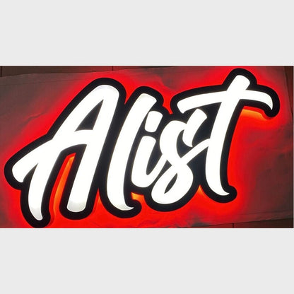 Alist 3D Frontlit And Backlit Channel Letter Led Light Sign - Shineneon