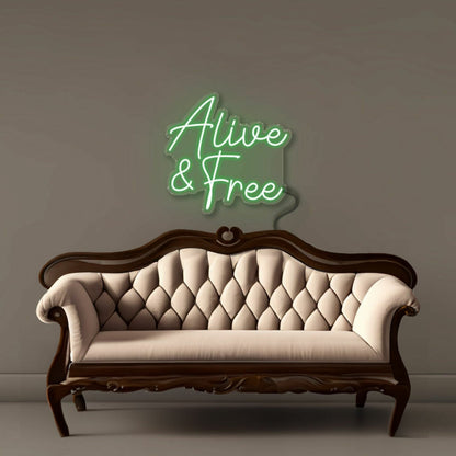 Alive And Free Led Neon - Shineneon
