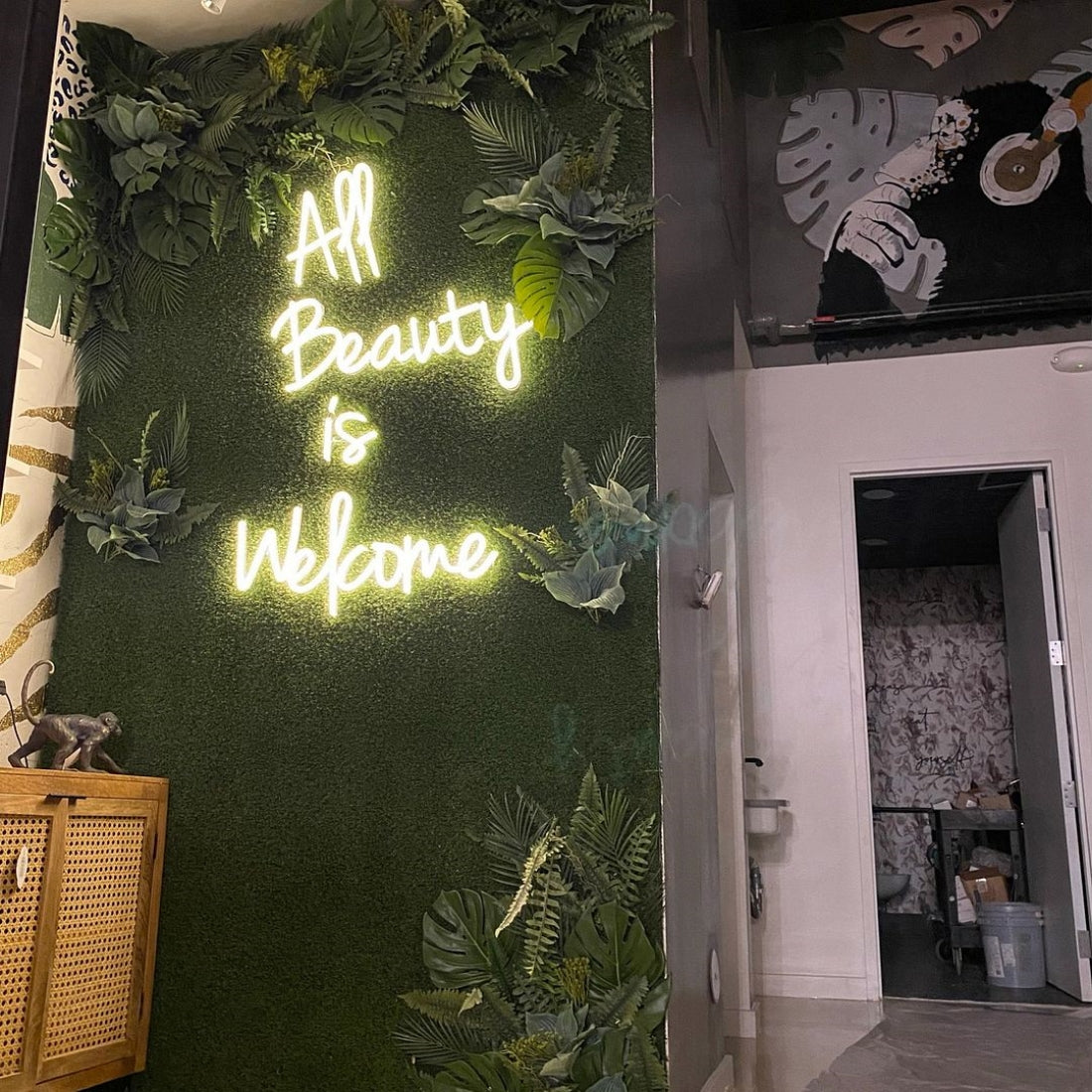 All Beauty Is Welcome Led Sign Business Neon Sign