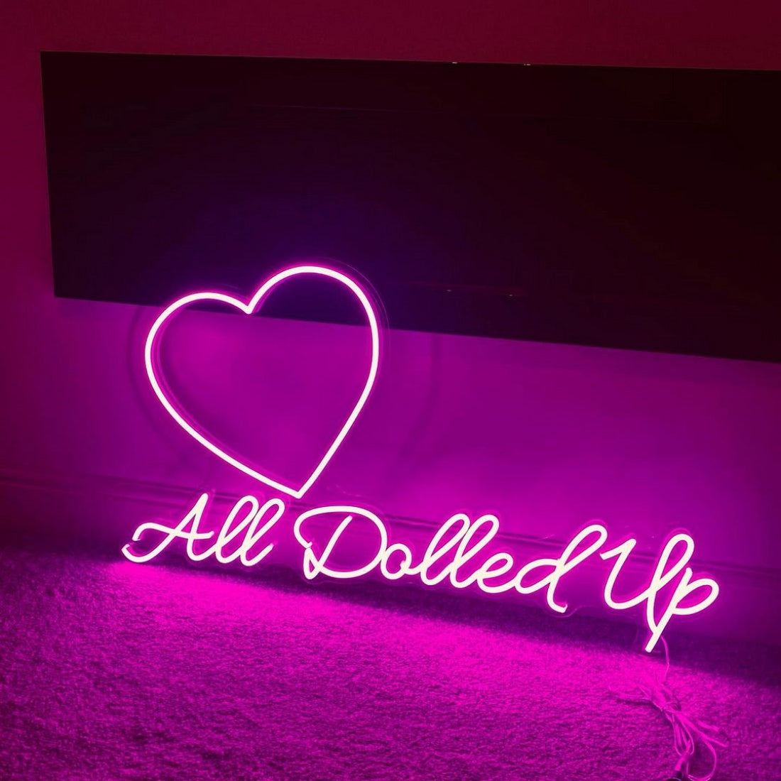 All Dolled Up Led Sign Business Neon Sign