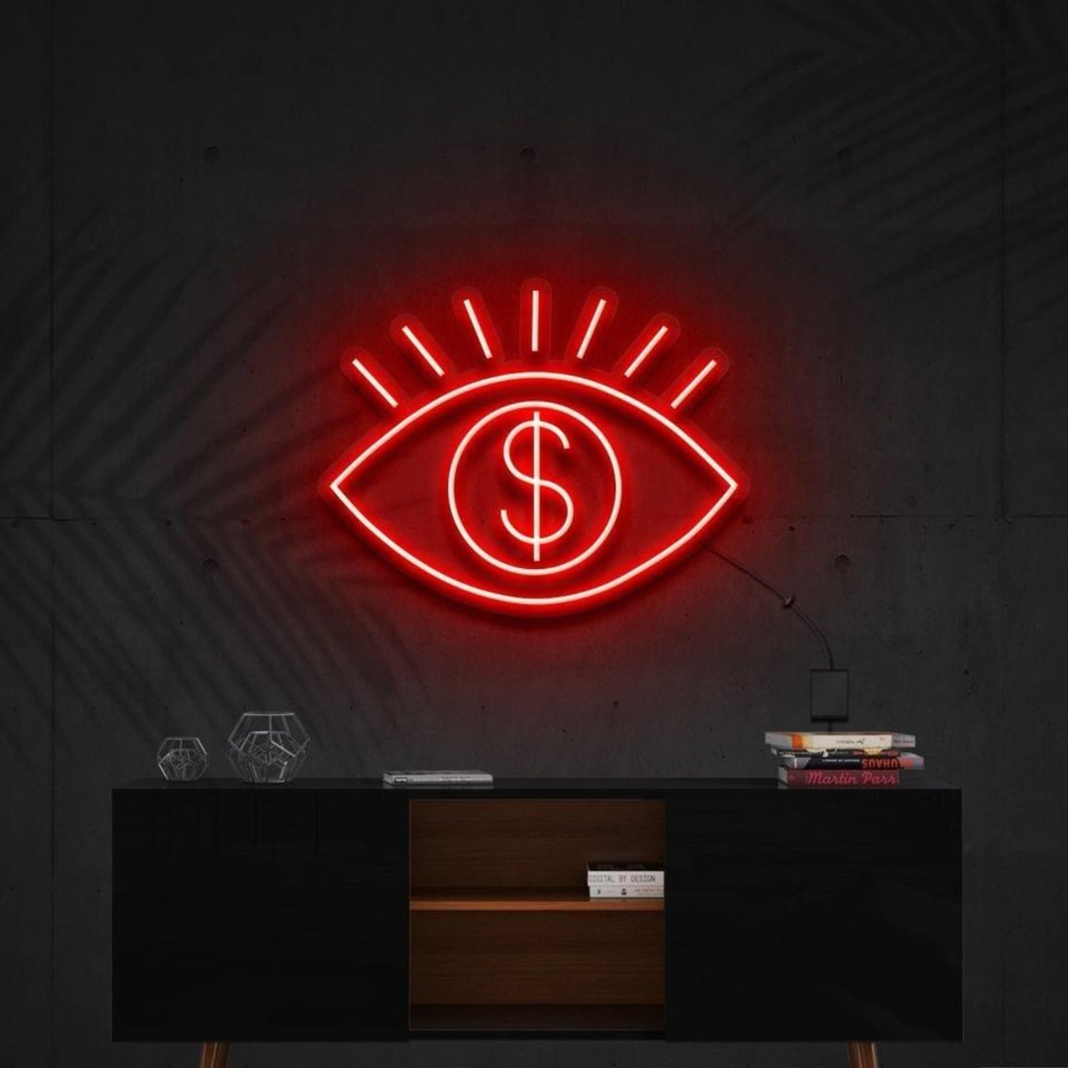 All Eye See Is Money Led Neon Sign For Modern Home Office Financial Decor | Shineneon