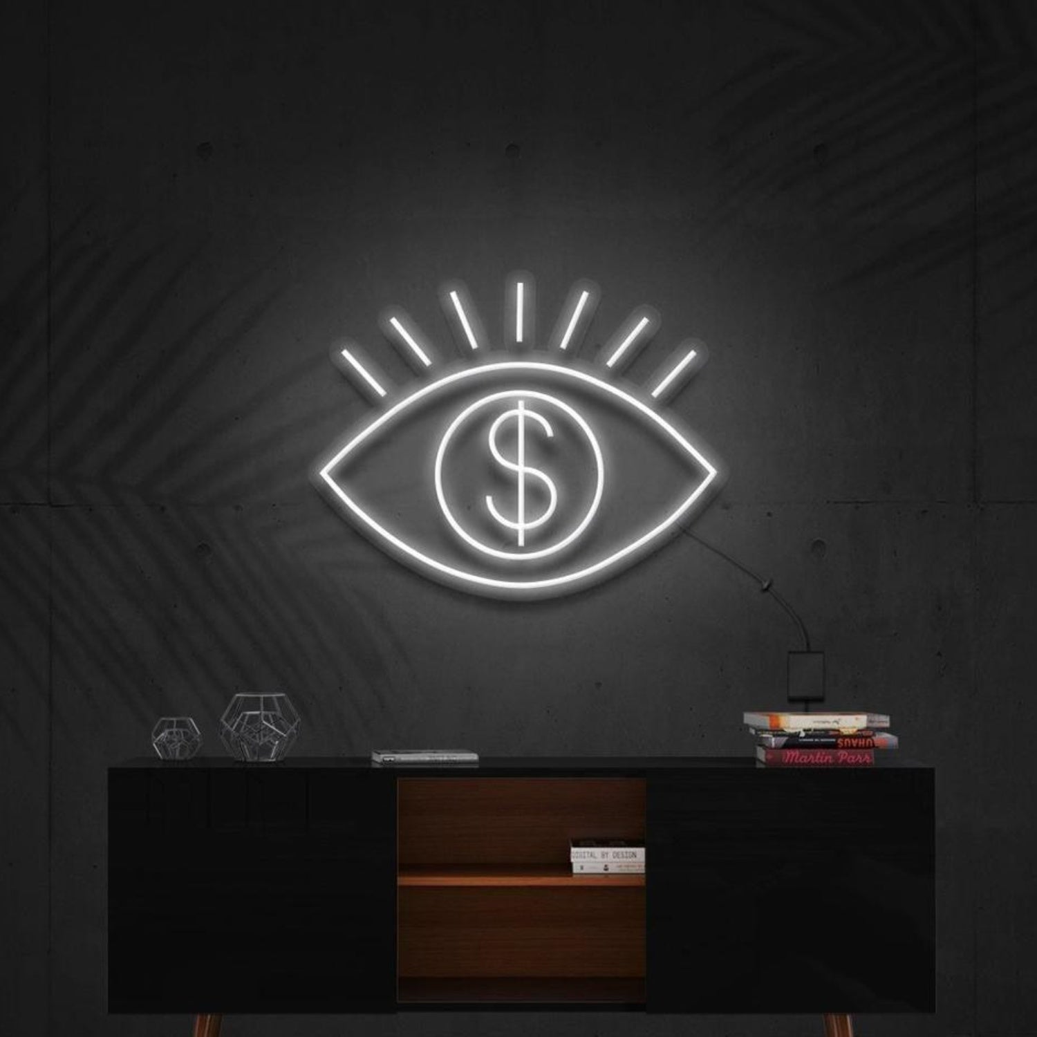 All Eye See Is Money Led Neon Sign For Modern Home Office Financial Decor | Shineneon