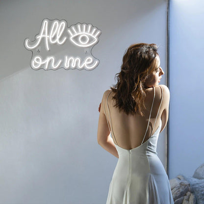 All Eyes On Me Eagle Flag Shield Patriotic Led Neon Sign For Bar Cafe Wall Decor | Shineneon