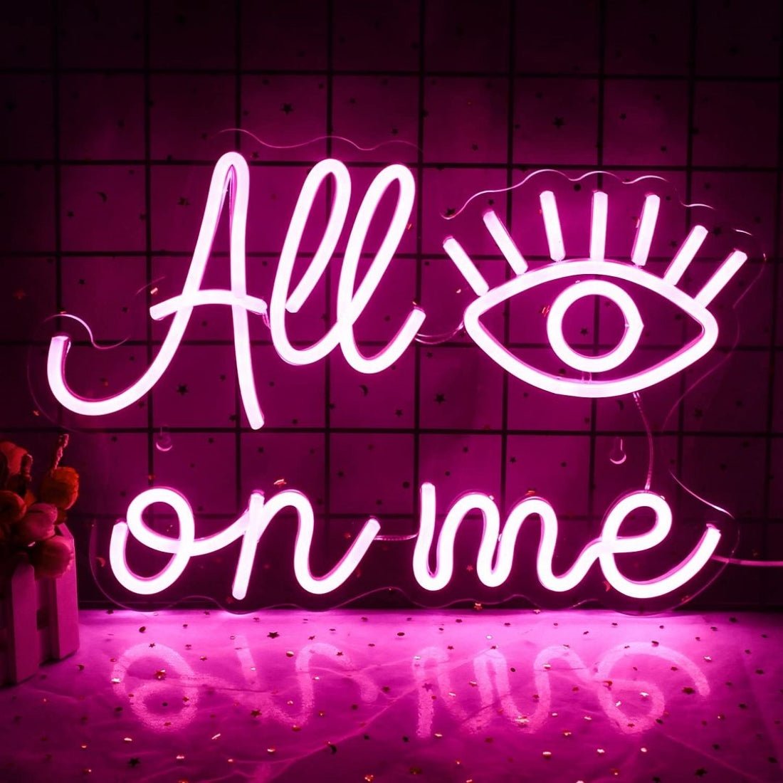 All Eyes On Me Led Sign Business Neon Sign - Shineneon