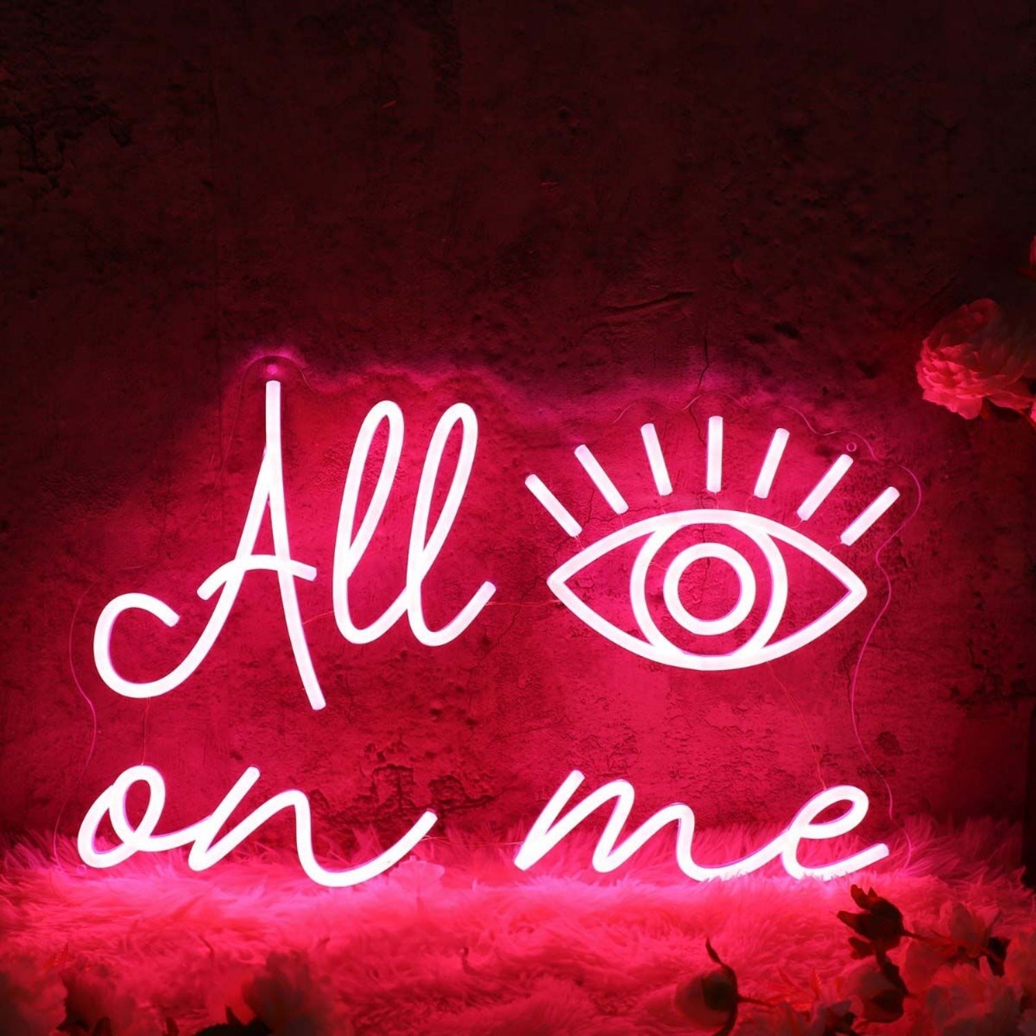 All Eyes On Me Red Custom Led Neon Sign - Shineneon