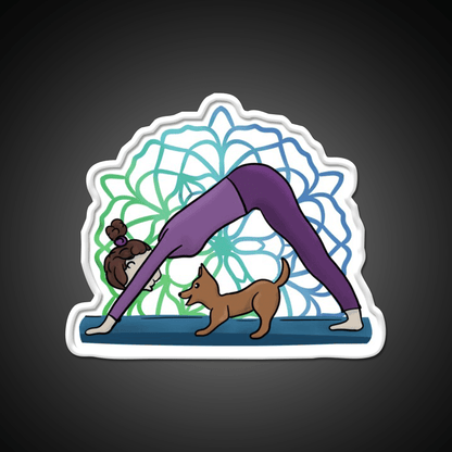 All I Need Is Love And Yoga And A Dog Yoga Led Neon Sign Rgb Color - Shineneon