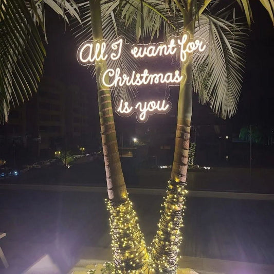 All I Want For Christmas Is You Led Sign Business Neon Sign