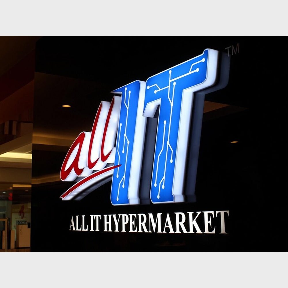 All It Hypermarket 3D Frontlit And Backlit Channel Letter Led Light Sign - Shineneon