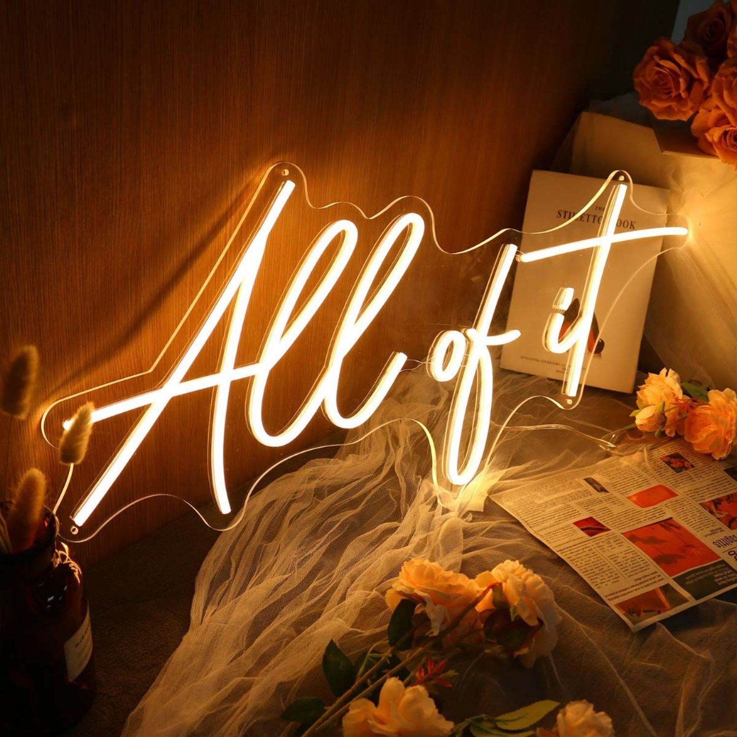 All Of It Yellow Led Neon Sign - Shineneon