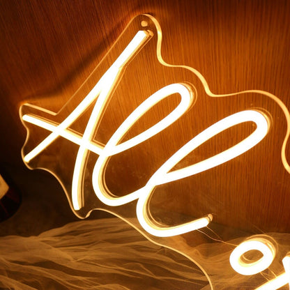 All Of It Yellow Led Neon Sign - Shineneon