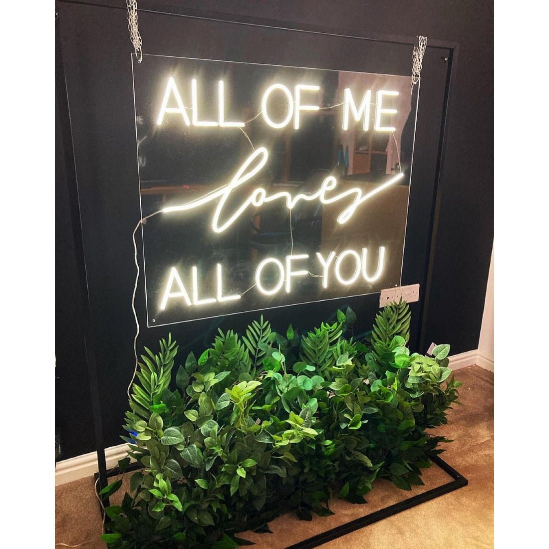 All Of Me Loves All Of You Led Sign Business Neon Sign - Shineneon