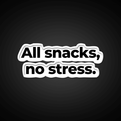 All Snacks No Stress Snack Food Led Neon Sign Rgb Color - Shineneon