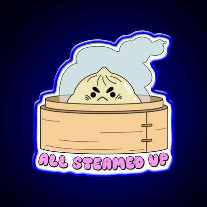 All Steamed Up Led Neon Sign Chinese Food Rgb Color