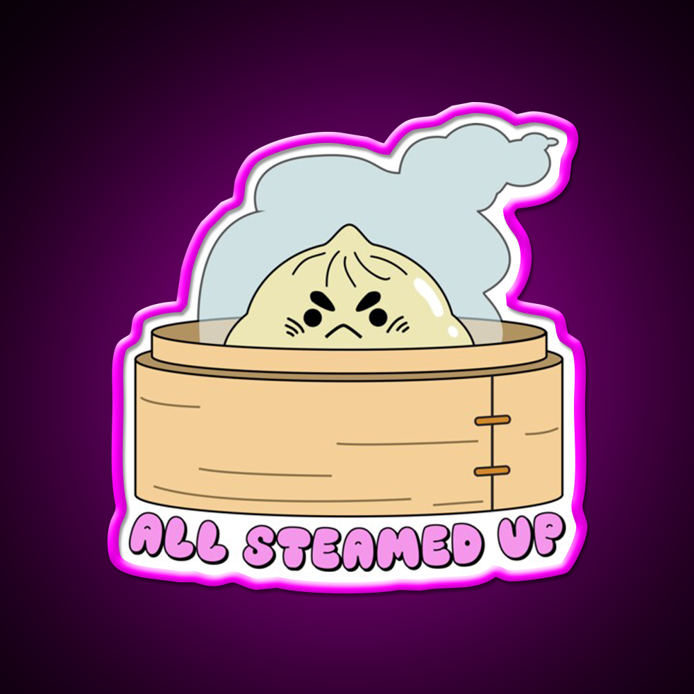 All Steamed Up Led Neon Sign Chinese Food Rgb Color