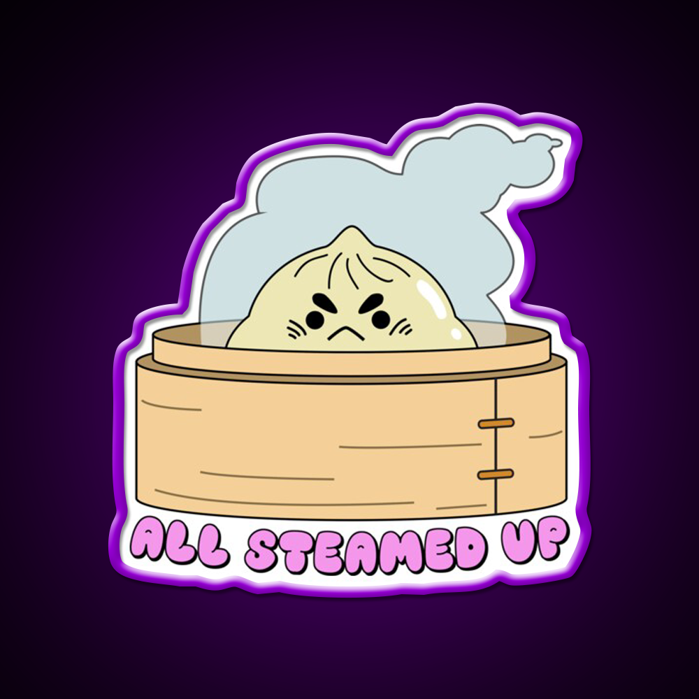 All Steamed Up Led Neon Sign Chinese Food Rgb Color