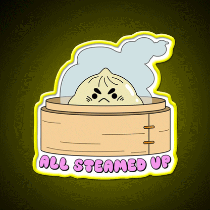 All Steamed Up Led Neon Sign Chinese Food Rgb Color