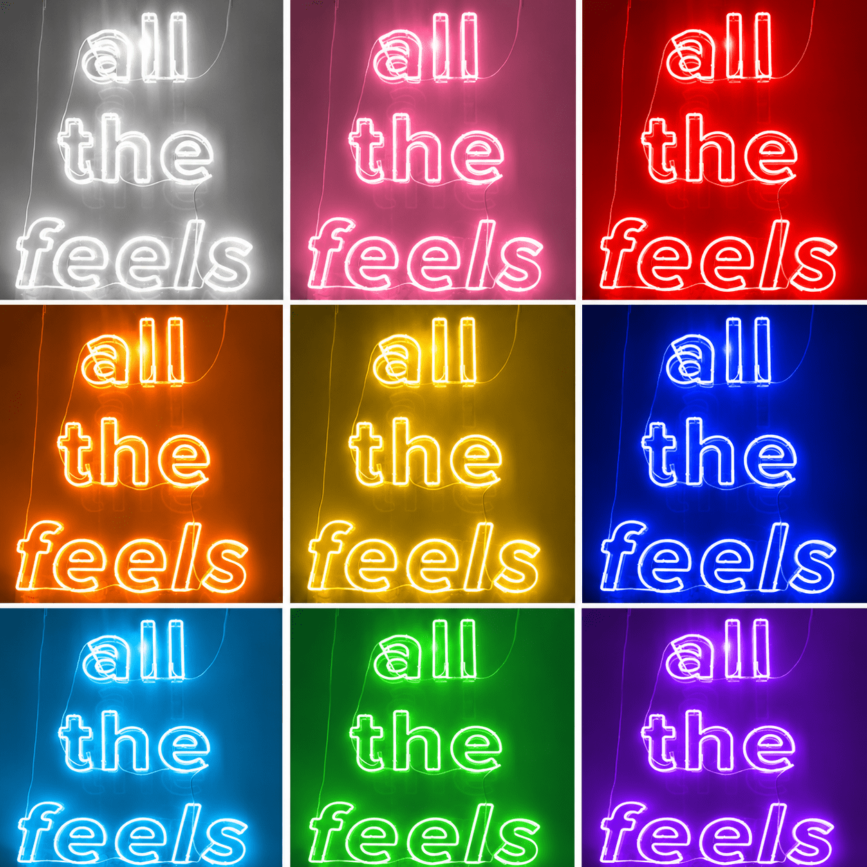 All The Feels LED Neon Sign Bedroom Wall Art - Shineneon