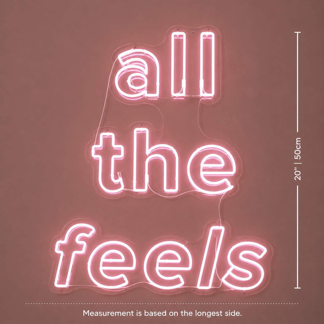 All The Feels LED Neon Sign Bedroom Wall Art - Shineneon