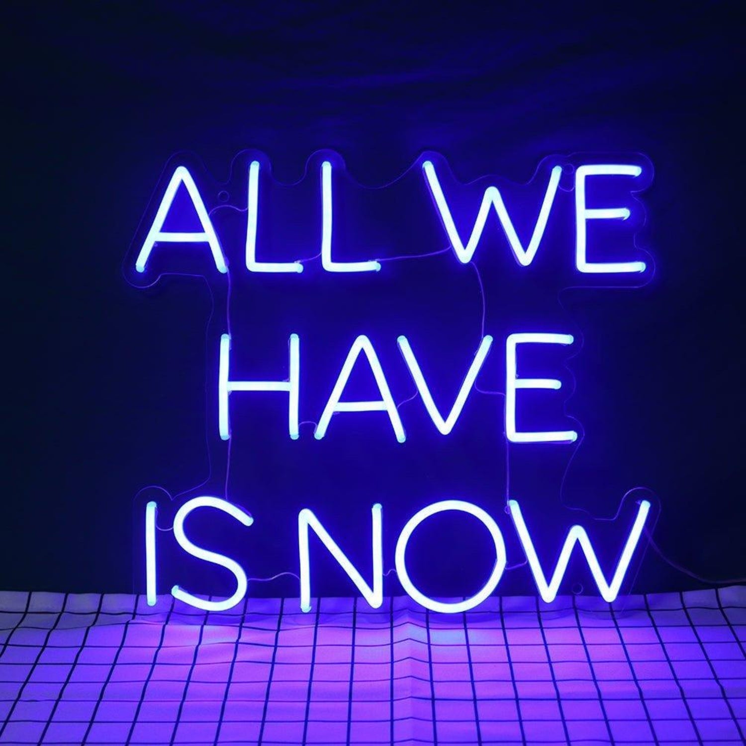 All We Have Is Now Blue-Violet Led Neon Sign For Home Bar Cafe Wall Decor | Shineneon