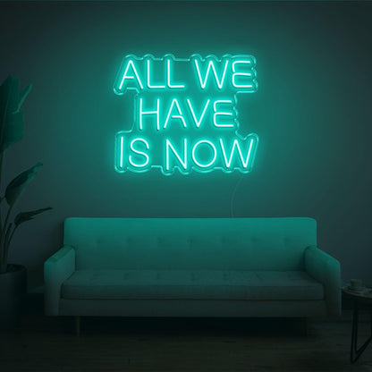 All We Have Is Now Bright Pink Led Neon Sign For Indoor Wall Art | Shineneon