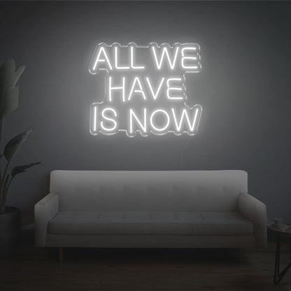 All We Have Is Now Bright Pink Led Neon Sign For Indoor Wall Art | Shineneon