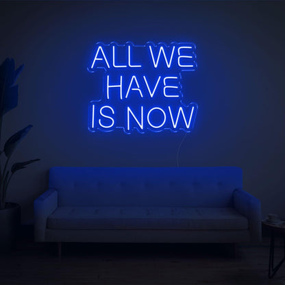 All We Have Is Now Bright Pink Led Neon Sign For Indoor Wall Art | Shineneon