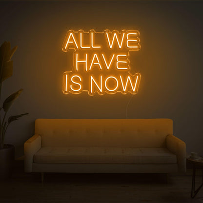 All We Have Is Now Bright Pink Led Neon Sign For Indoor Wall Art | Shineneon