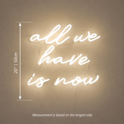 All We Have Is Now LED Neon Sign Bedroom Decor - 04 Size Image